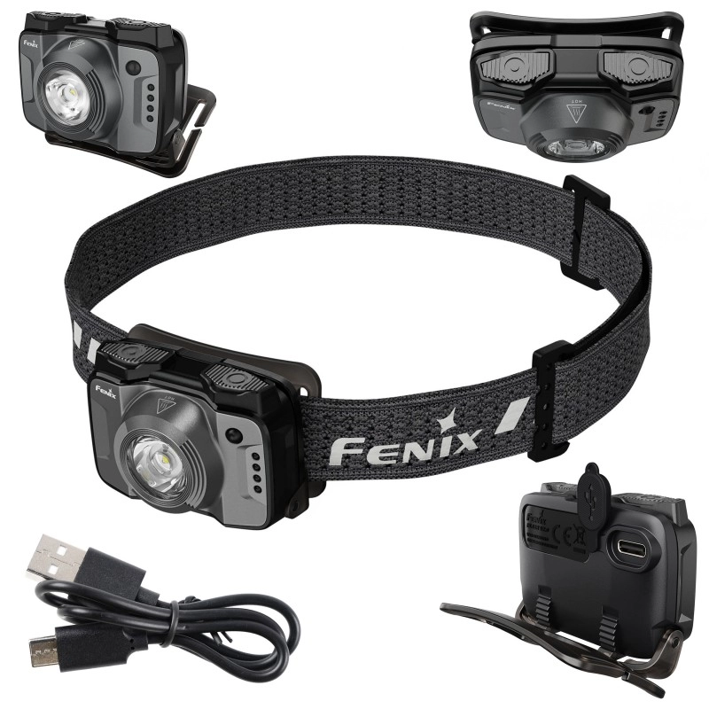 Latarka czołowa Fenix HL12R V2.0 ciemnoszara