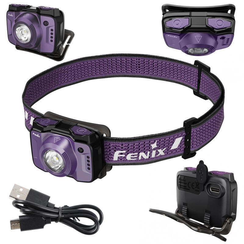 Latarka czołowa Fenix HL12R V2.0 fioletowa