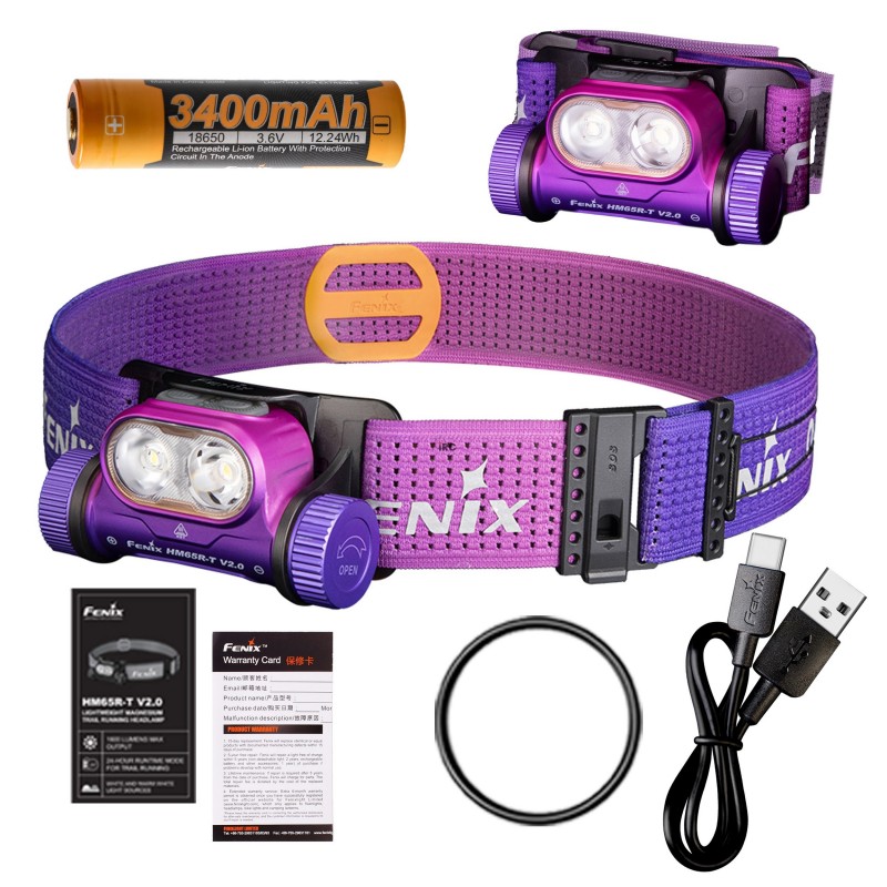 Latarka czołowa Fenix HM65R-T V2.0 nebula - moc i zasięg