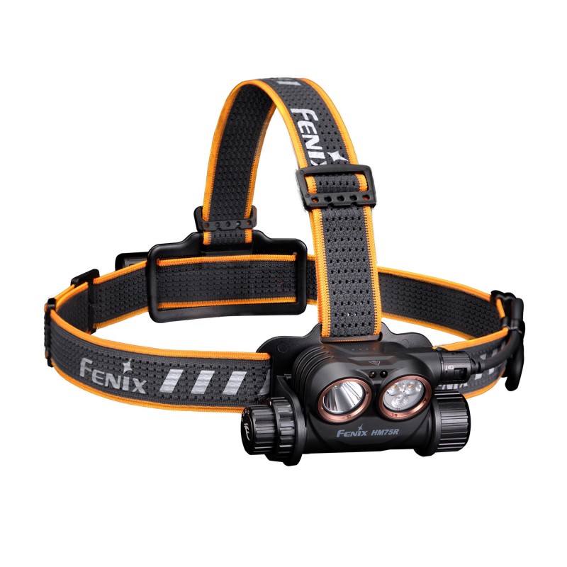 Latarka Fenix HM75R z widocznym portem USB-C