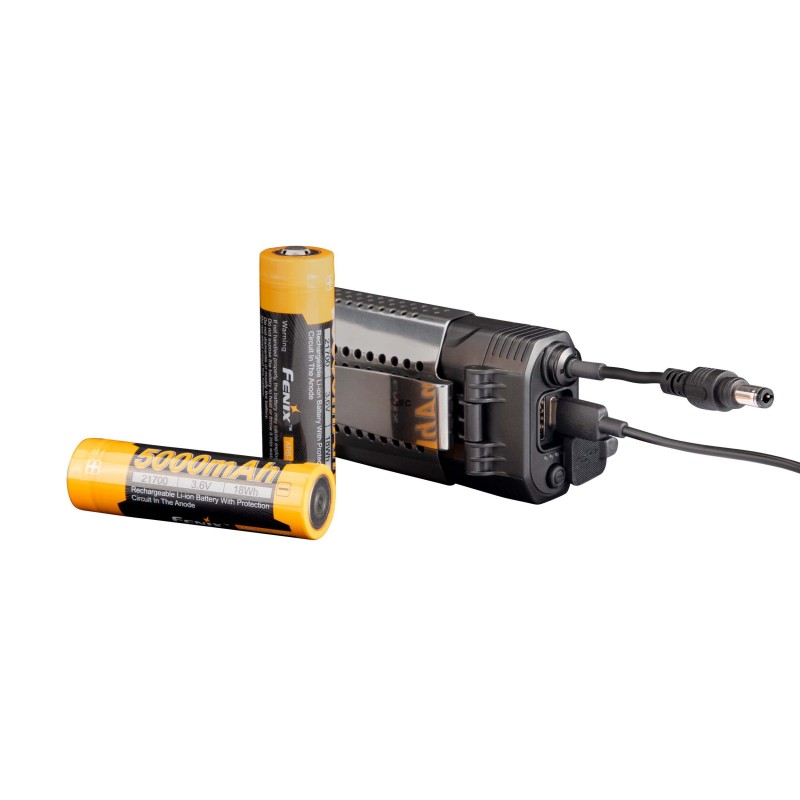 Latarka czołowa Fenix HP30R V2.0 czarna - Zestaw