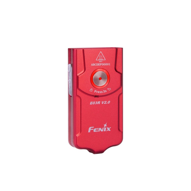 Latarka LED Fenix E03R V2.0 wersja limitowana czerwona