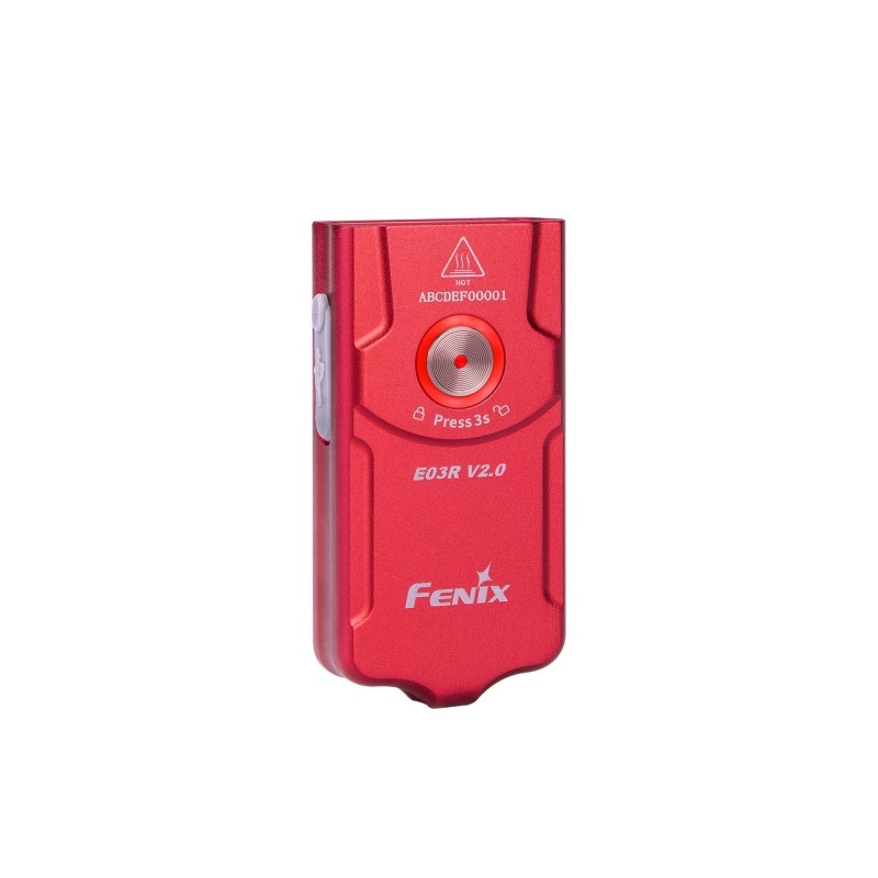 Latarka LED Fenix E03R V2.0 wersja limitowana czerwona