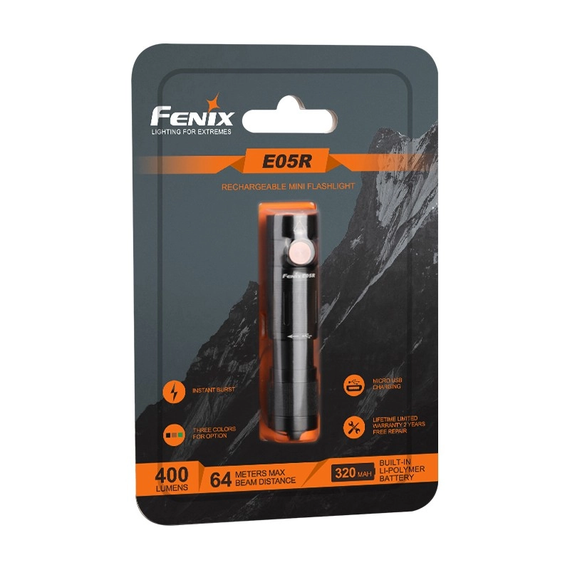 Latarka LED Fenix E05R czarna