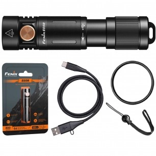 Latarka LED Fenix E05R czarna