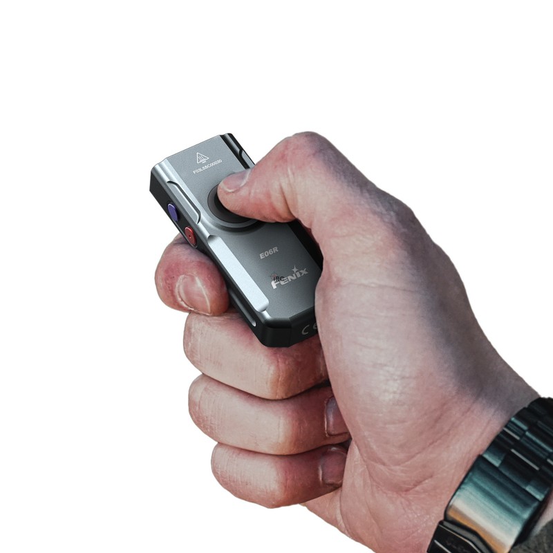 Latarka LED Fenix E06R szara