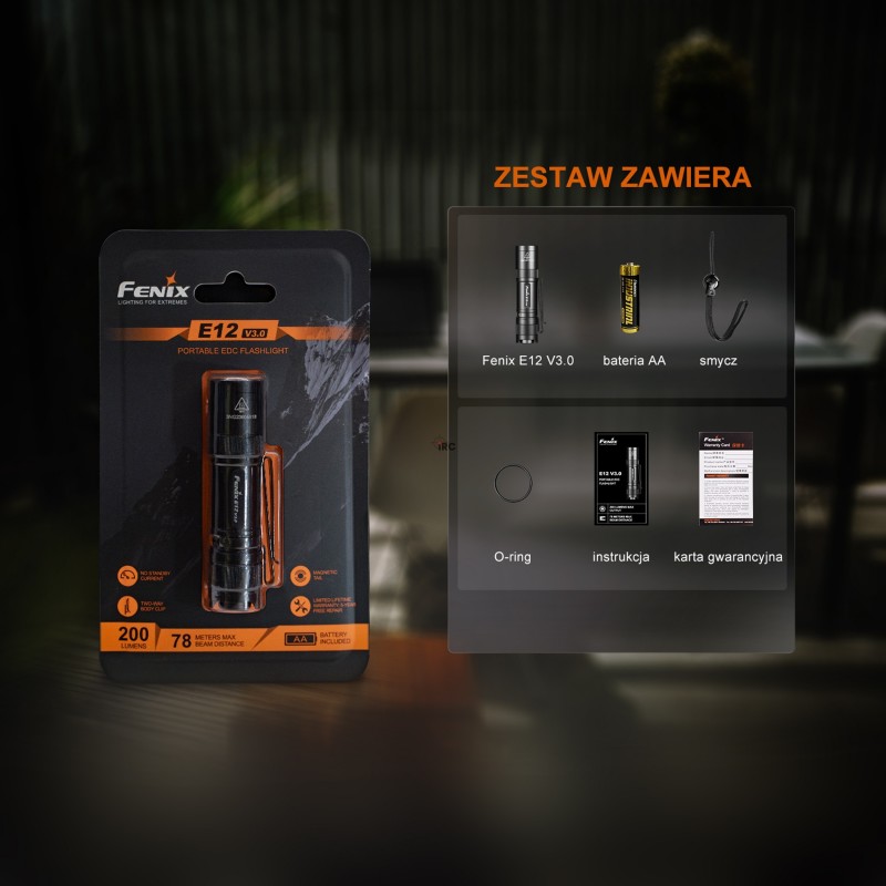 Latarka LED Fenix E12 V3.0