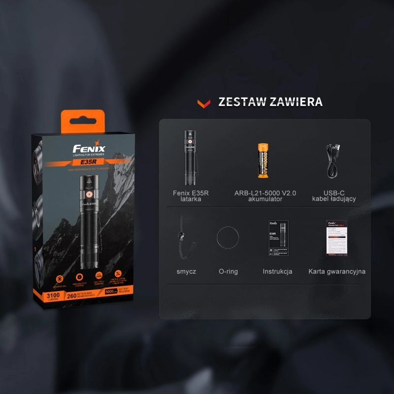 Latarka LED Fenix E35R