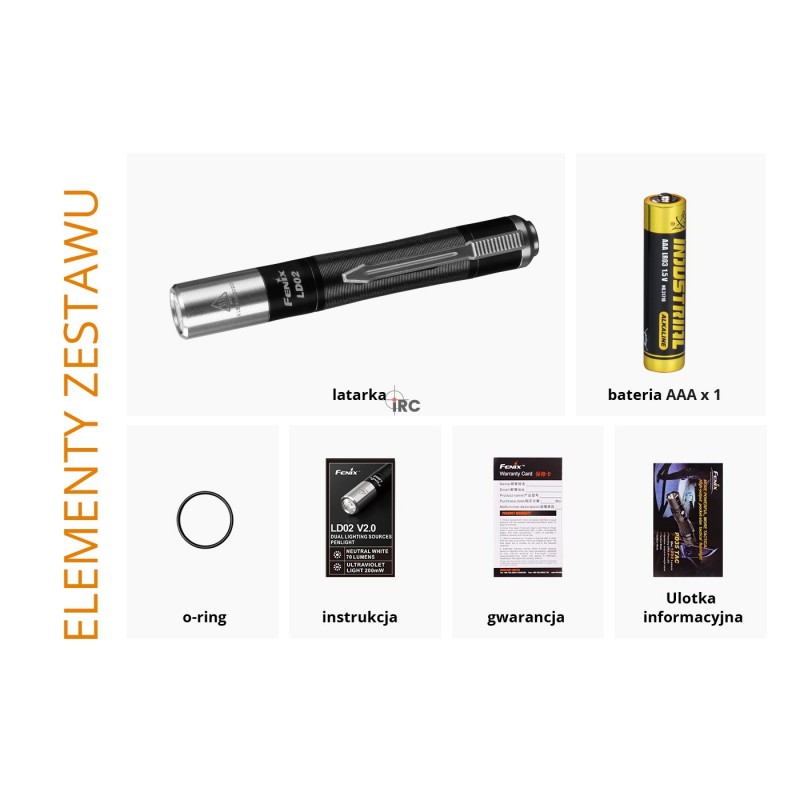 Fenix LD02 V2.0 - kompaktowa latarka z klipsem