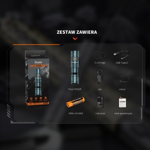 Latarka LED Fenix PD25R edycja limitowana zielona