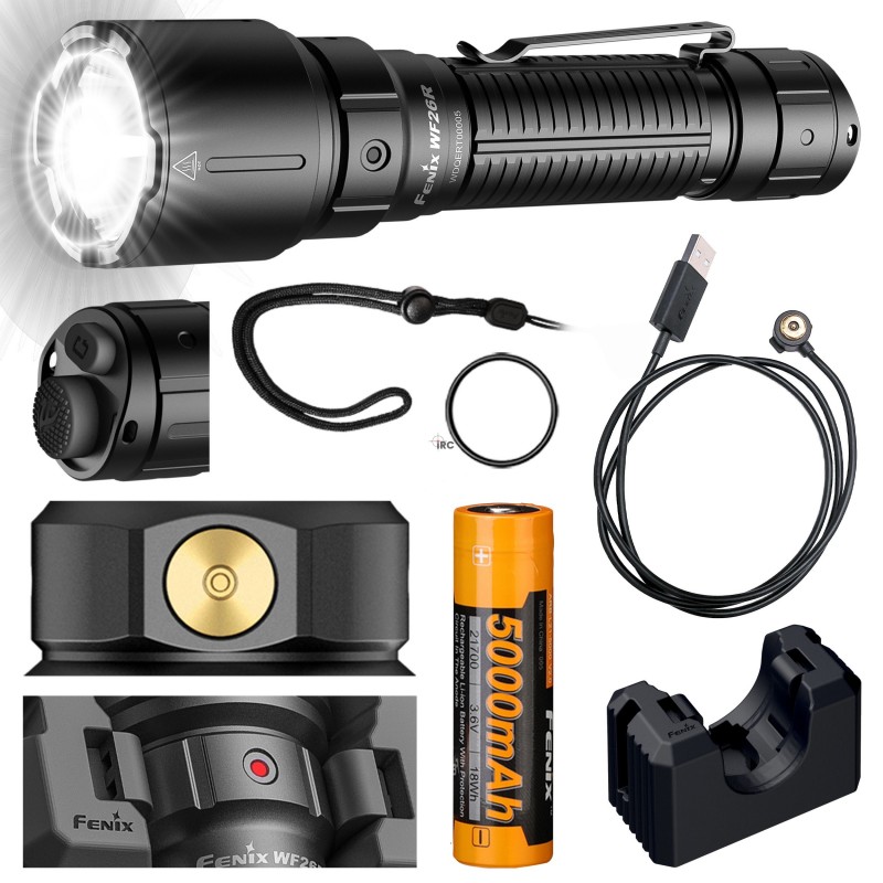 Latarka LED Fenix WF26R - moc i zasięg