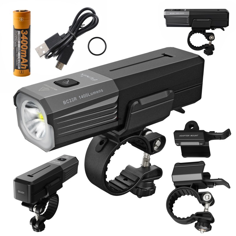 Latarka rowerowa Fenix BC22R - moc 1400 lumenów