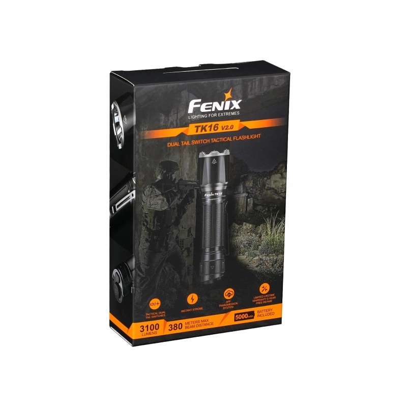 Latarka taktyczna LED Fenix TK16 V2.0 czarna