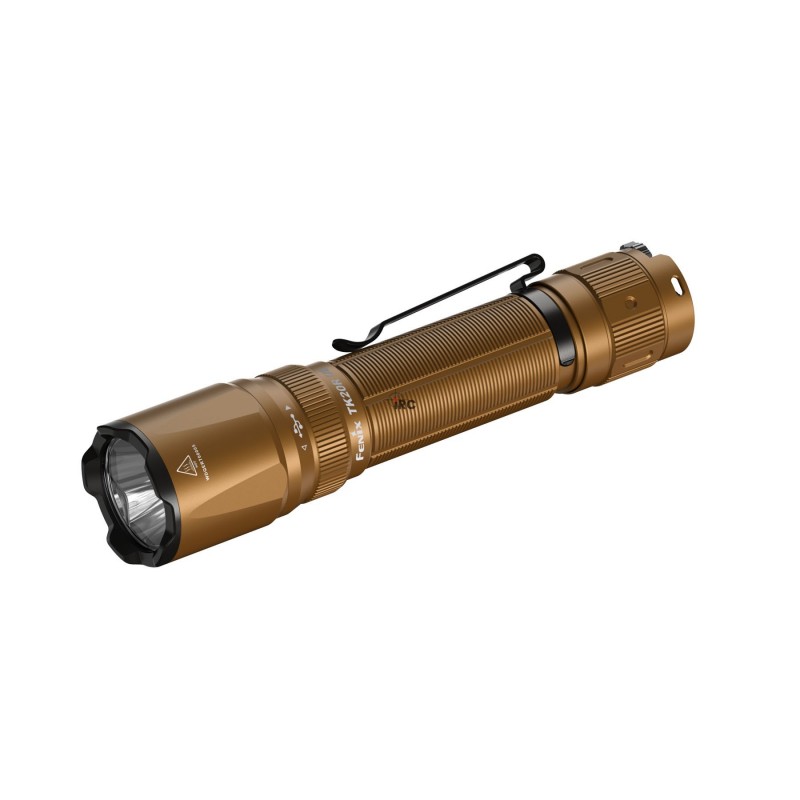 Latarka taktyczna LED Fenix TK20R UE tan - solidna konstrukcja