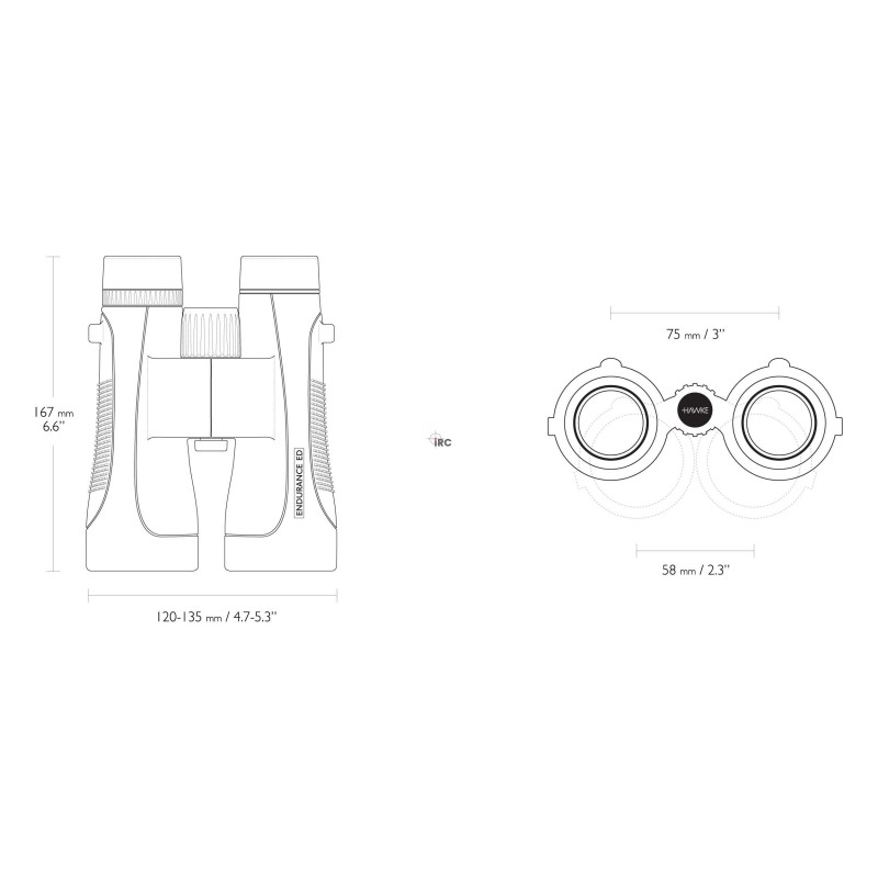 Lornetka Hawke Endurance ED 12x50 czarna