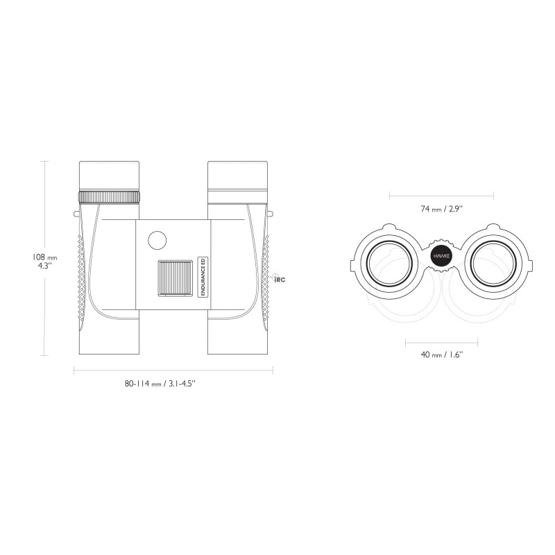 Lornetka Hawke Endurance ED Compact 8x25 zielona