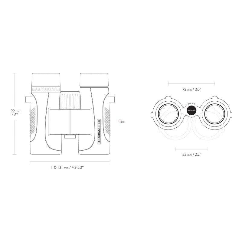 Lornetka Hawke Endurance ED Marine 7x32 niebieska