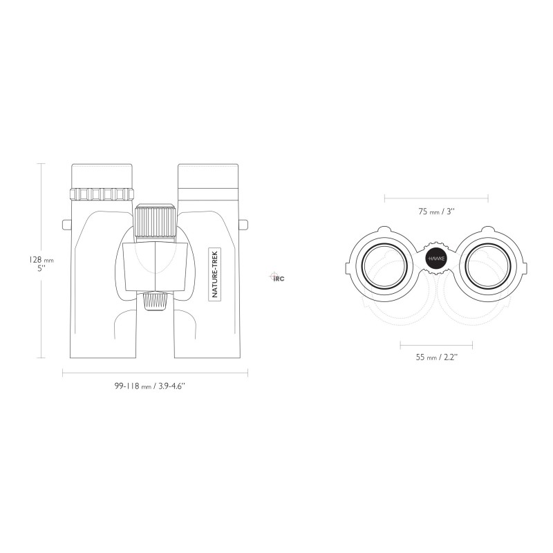 Lornetka Hawke Nature Trek 8x32 zielona