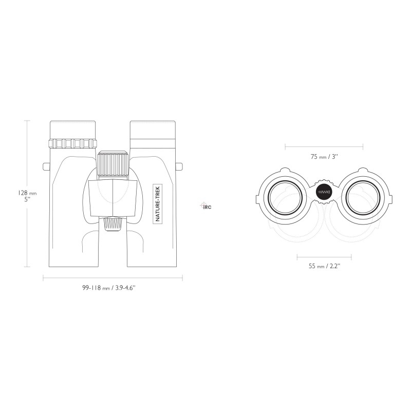 Lornetka Hawke Nature Trek 10x32 zielona