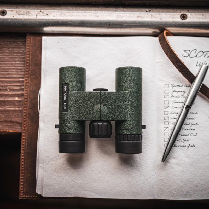 Lornetka Hawke Nature Trek Compact 10x25 zielona - rozmiar
