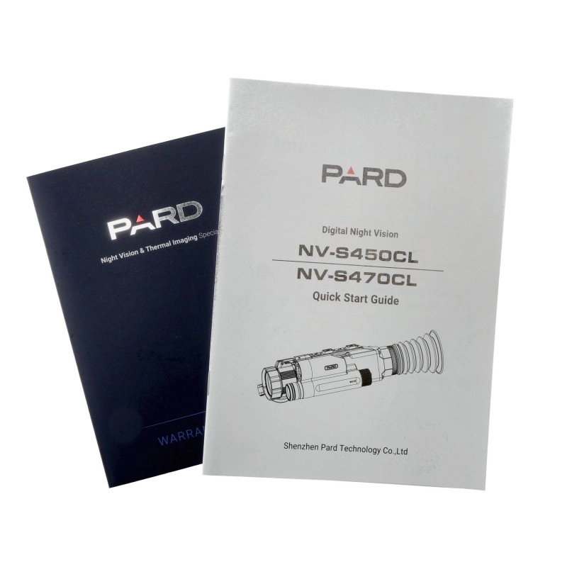 PARD NV-SC4 — packshot z widocznym okularem i pokrętłami