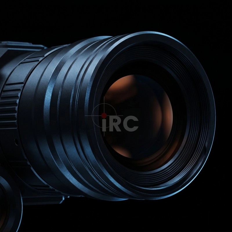 Sensor CMOS celownika PARD NV-008SP2 — zbliżenie obiektywu