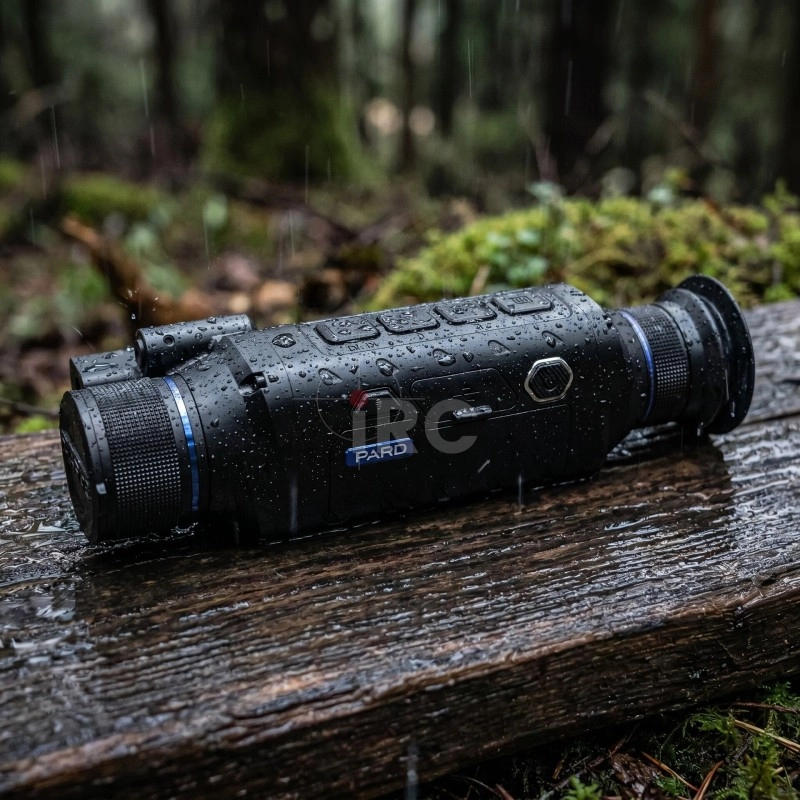 PARD Leopard 640 LRF w deszczu — szczelność klasy IP67