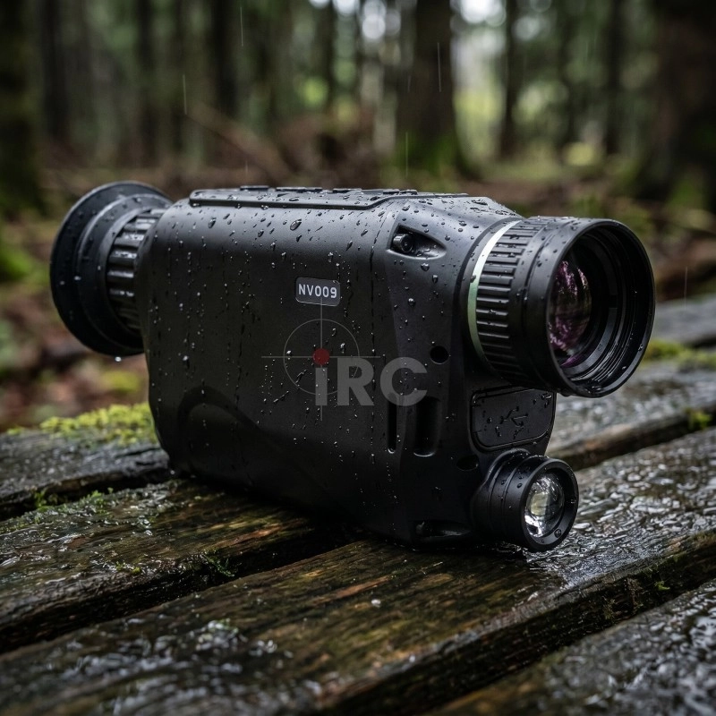 Monokular PARD NV-009 w deszczu — klasa szczelności IP67