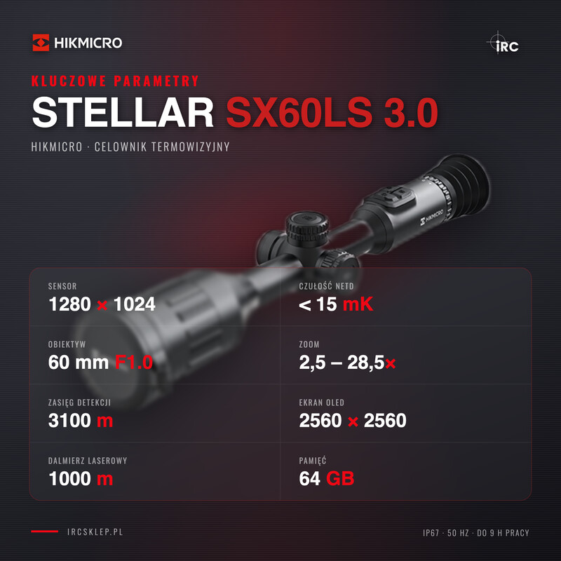 Celownik termowizyjny termowizor HIKMICRO Stellar SX60LS 3.0