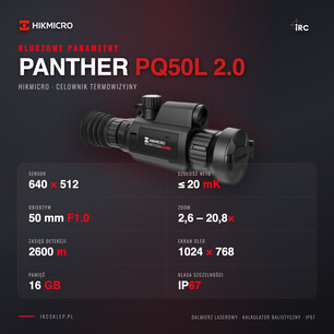 Kluczowe parametry HIKMICRO Panther PQ50L 2.0