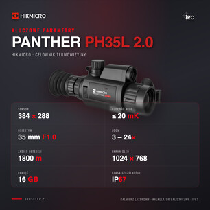 Kluczowe parametry HIKMICRO Panther PH35L 2.0