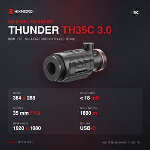 Kluczowe parametry HIKMICRO Thunder TH35C 3.0