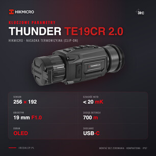 Kluczowe parametry HIKMICRO Thunder TE19CR 2.0