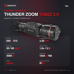 Kluczowe parametry HIKMICRO Thunder Zoom TQ60Z 2.0