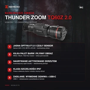 Najważniejsze funkcje HIKMICRO Thunder Zoom TQ60Z 2.0