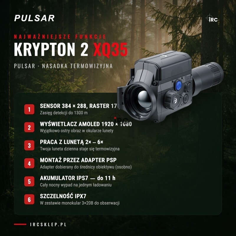 Nasadka termowizyjna Pulsar Krypton 2 XQ35