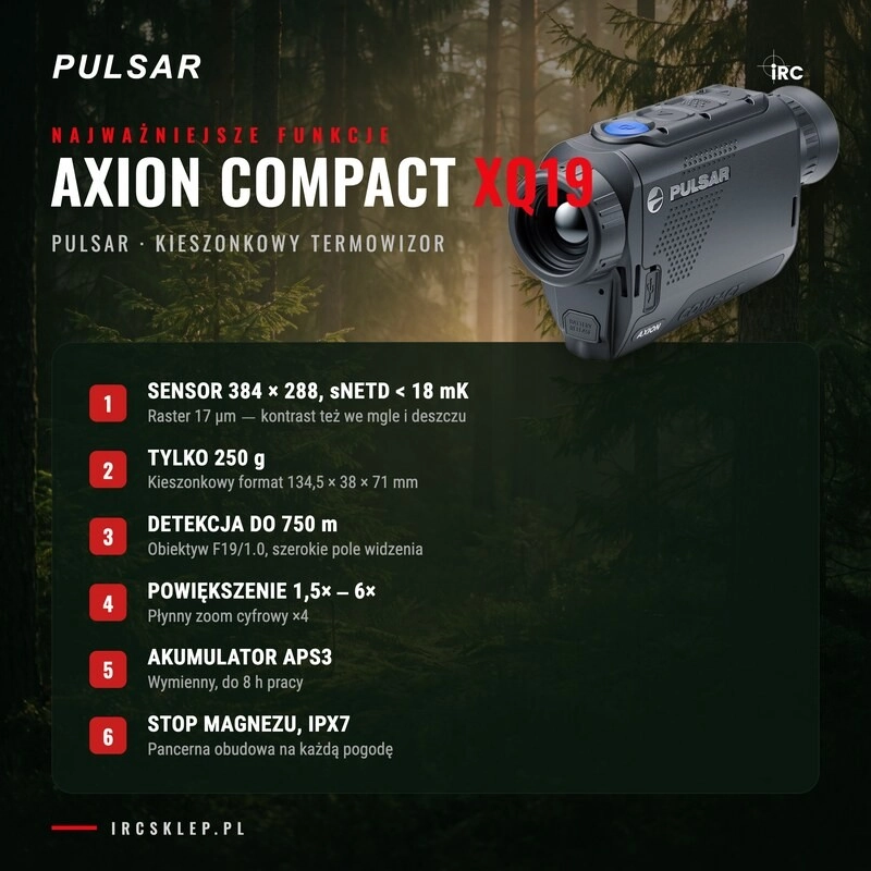 Termowizor Pulsar Axion Compact XQ19