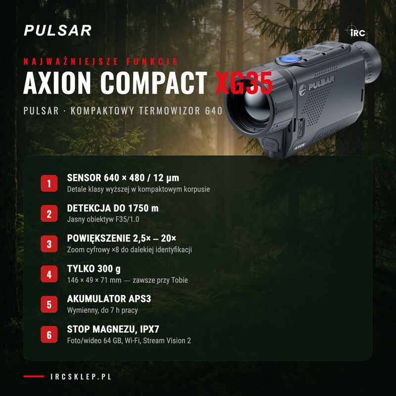 Termowizor Pulsar Axion Compact XG35