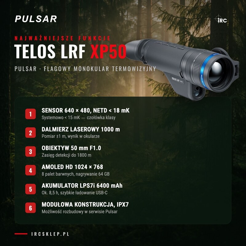 Termowizor Pulsar Telos LRF XP50