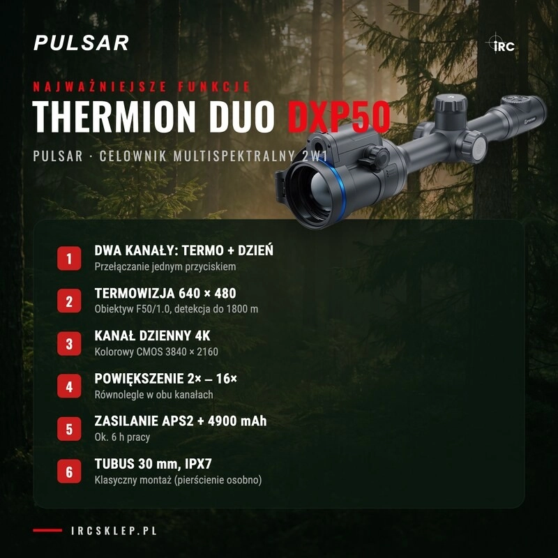 Luneta multispektralna Pulsar Thermion DUO DXP50