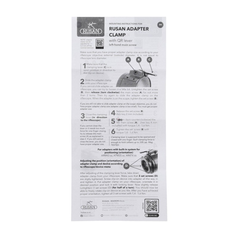 Adapter Rusan ARH56 do HIKMICRO Thunder