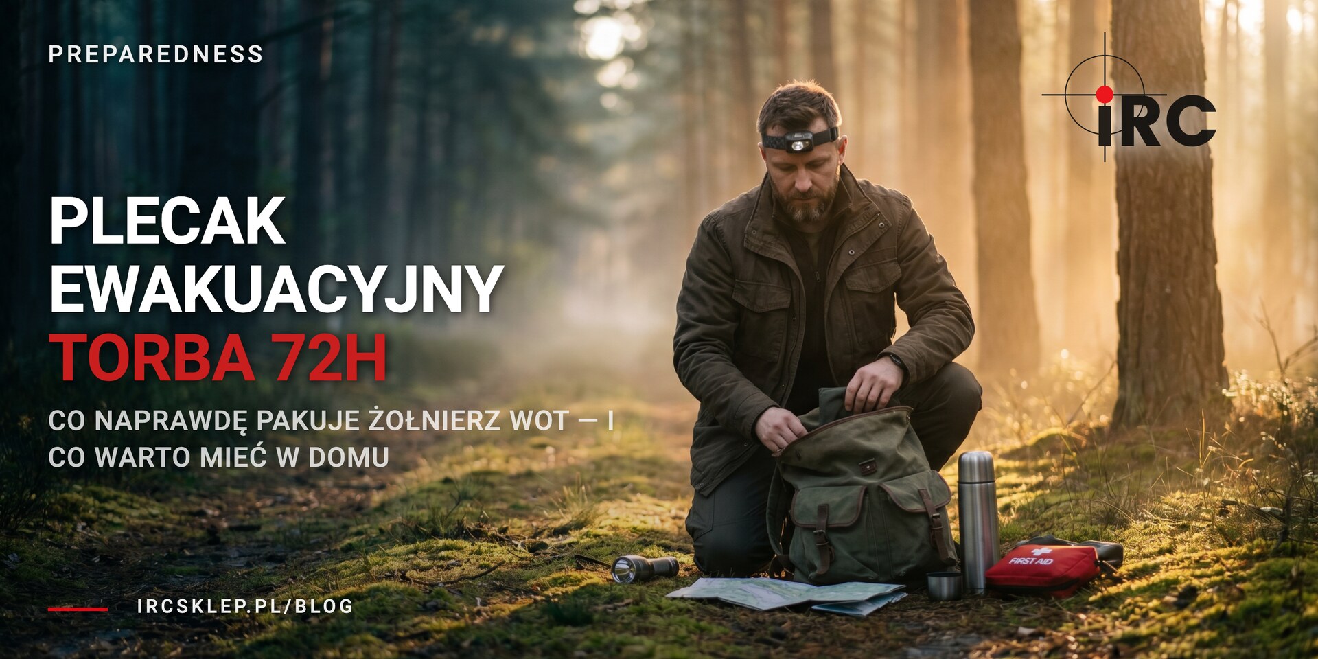 Plecak ewakuacyjny i torba 72h — co pakuje żołnierz WOT 2026 | IRC