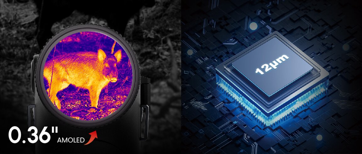 GUIDE TD633L — wyświetlacz AMOLED 0,36 cala i sensor termowizyjny 12 µm